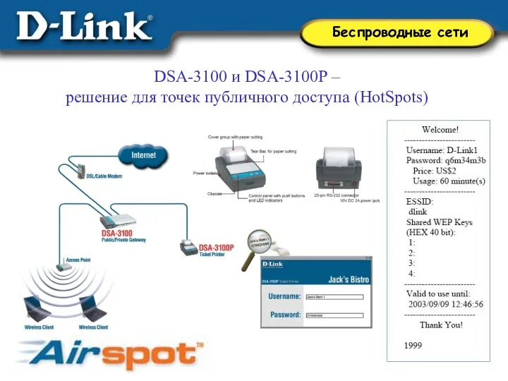 DSA-3100 и DSA-3100P – решение для точек публичного доступа (HotSpots)