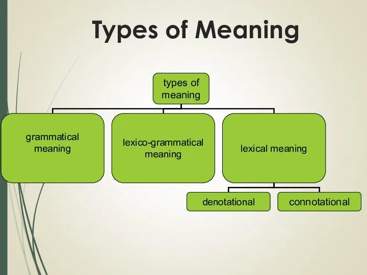 Types of Meaning