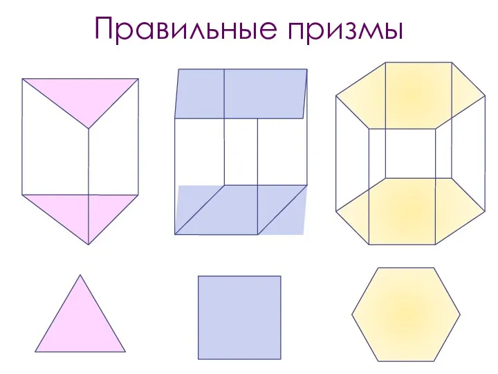 Правильные призмы