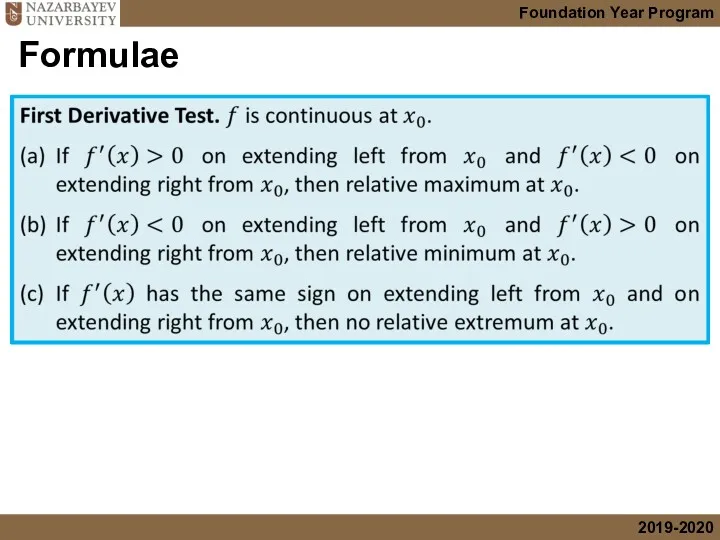 Formulae