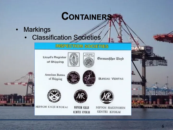 Containers Markings Classification Societies