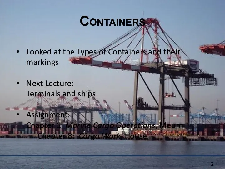 Looked at the Types of Containers and their markings Next