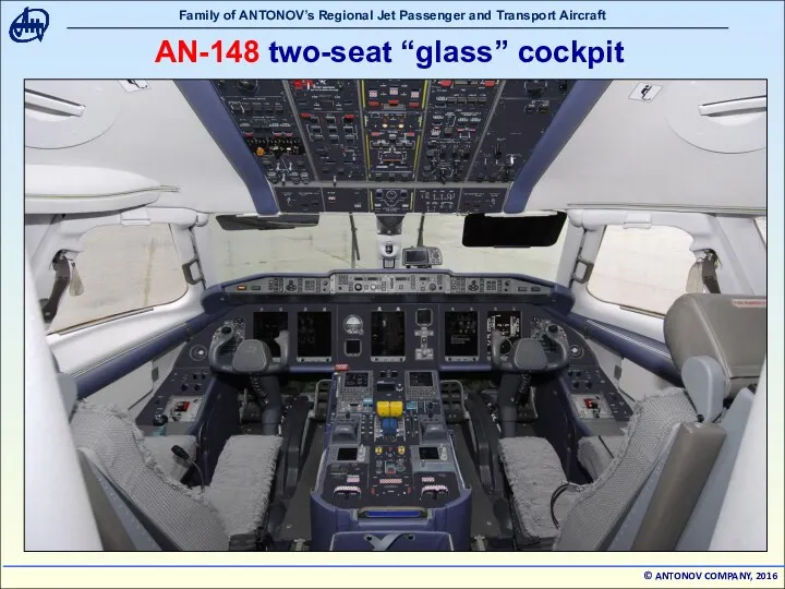 AN-148 two-seat “glass” cockpit