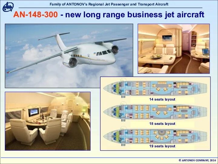 AN-148-300 - new long range business jet aircraft