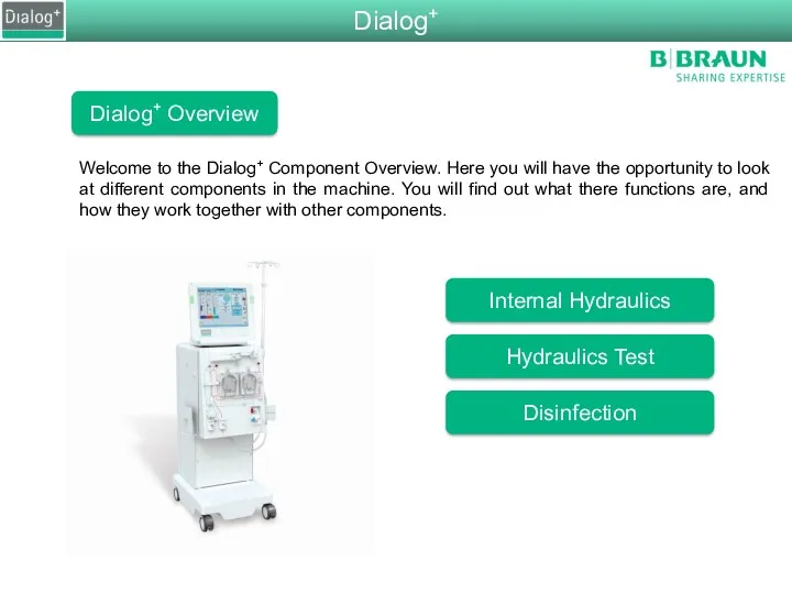 Welcome to the Dialog+ Component Overview. Here you will have the opportunity to