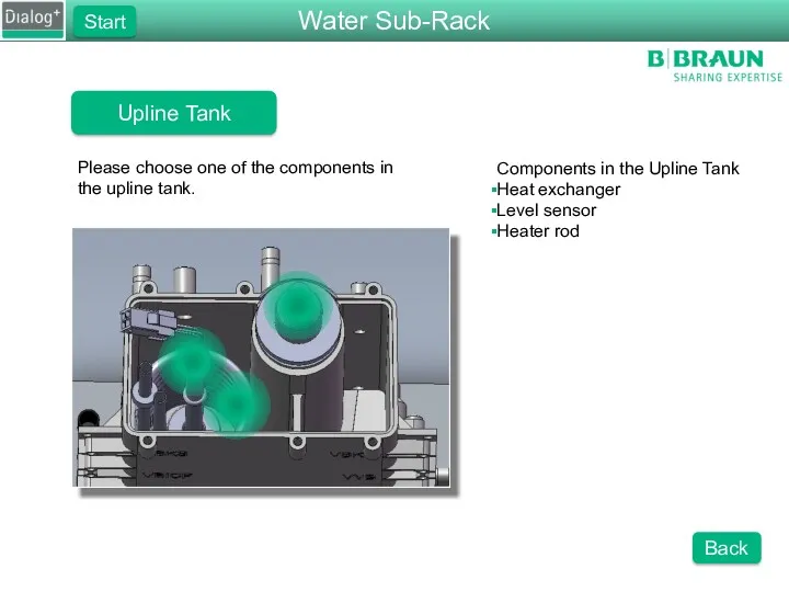 Upline Tank Please choose one of the components in the upline tank. Components