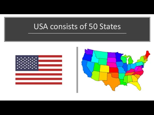 USA consists of 50 States