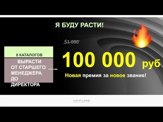 ВЫРАСТИ ОТ СТАРШЕГО МЕНЕДЖЕРА ДО ДИРЕКТОРА 100 000 руб Новая