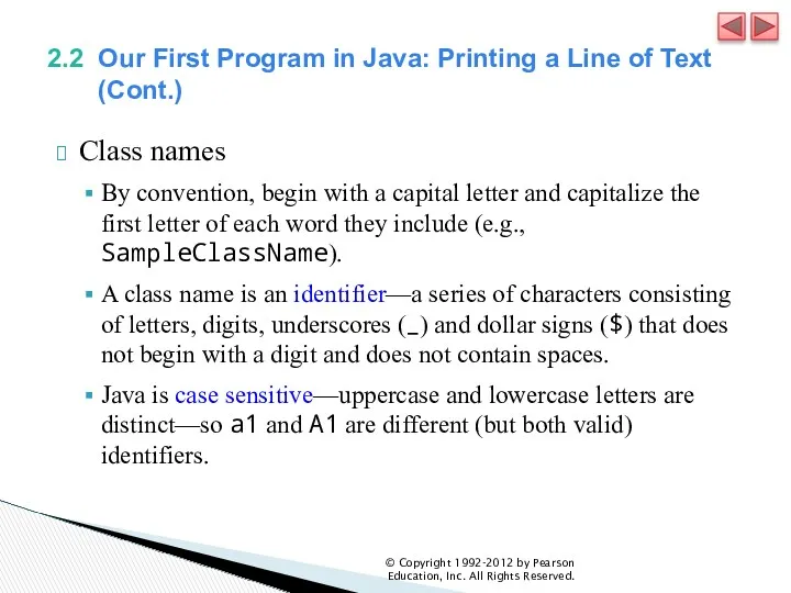 2.2 Our First Program in Java: Printing a Line of