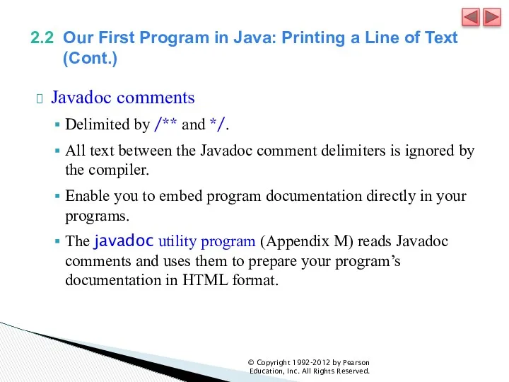 2.2 Our First Program in Java: Printing a Line of