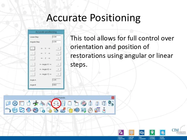 Accurate Positioning This tool allows for full control over orientation