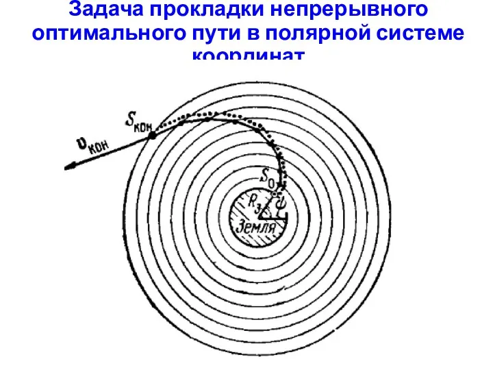Задача прокладки непрерывного оптимального пути в полярной системе координат