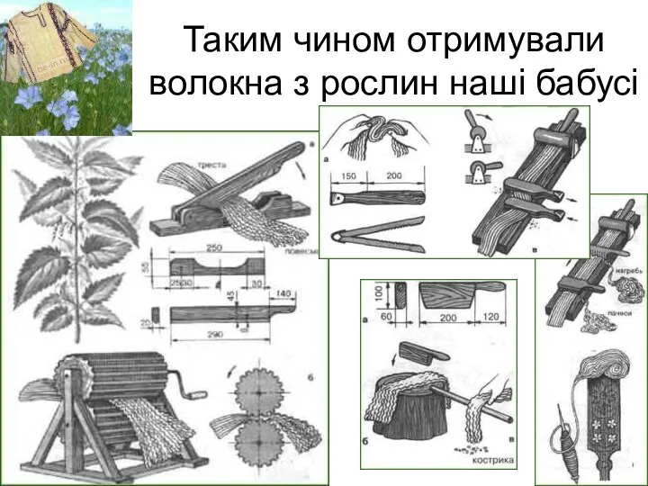 Таким чином отримували волокна з рослин наші бабусі