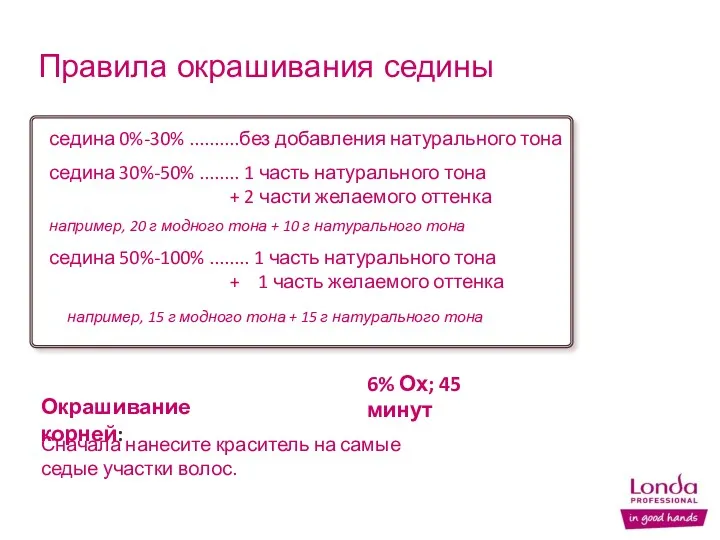 Сначала нанесите краситель на самые седые участки волос. Окрашивание корней: