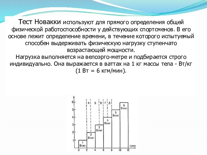 Тест Новакки используют для прямого определения общей физической работоспособности у