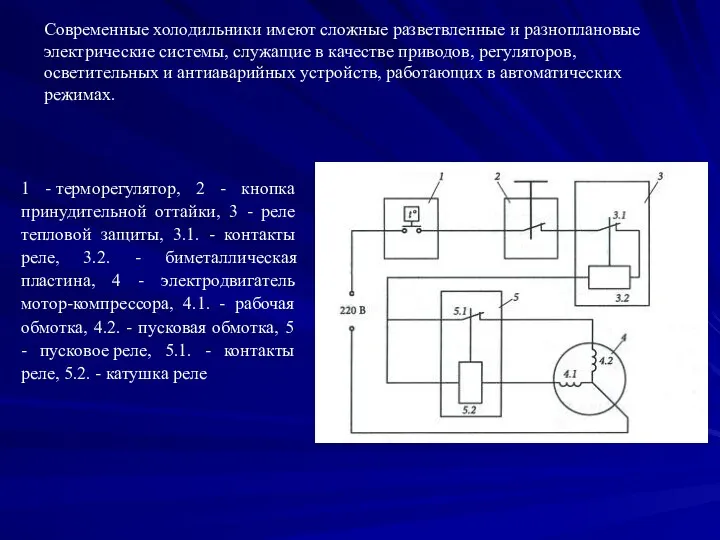 Современные холодильники имеют сложные разветвленные и разноплановые электрические системы, служащие