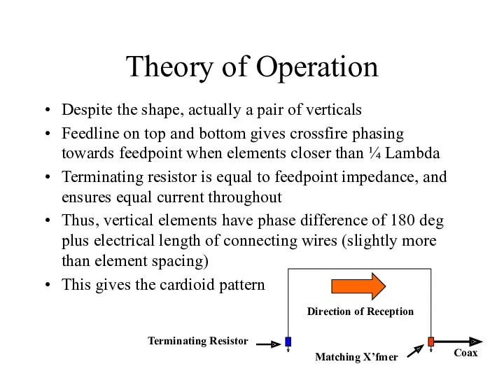 Theory of Operation Despite the shape, actually a pair of