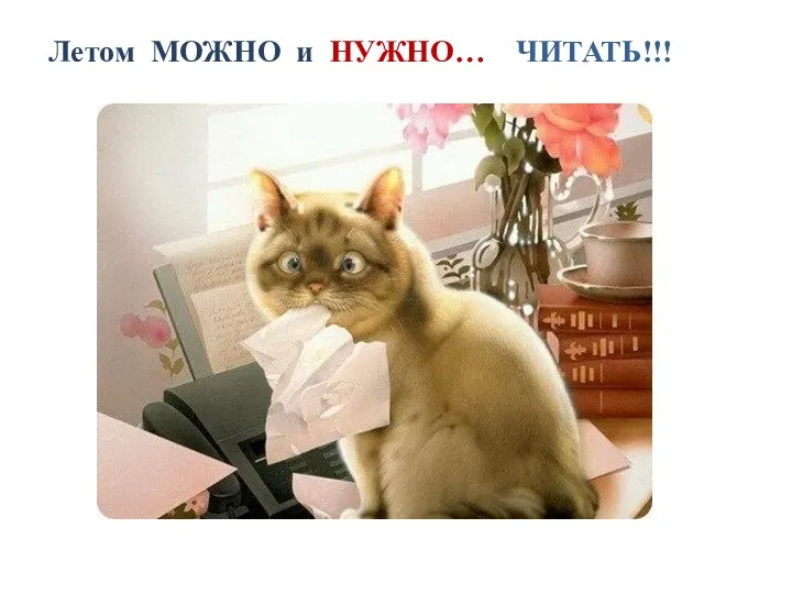 Летом МОЖНО и НУЖНО… ЧИТАТЬ!!!