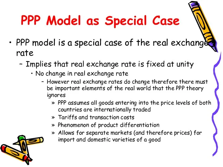 PPP Model as Special Case PPP model is a special case of the