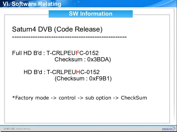 Saturn4 DVB (Code Release) -------------------------------------------------- Full HD B'd : T-CRLPEUFC-0152