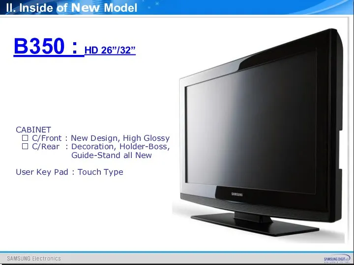 B350 : HD 26”/32” CABINET ? C/Front : New Design,