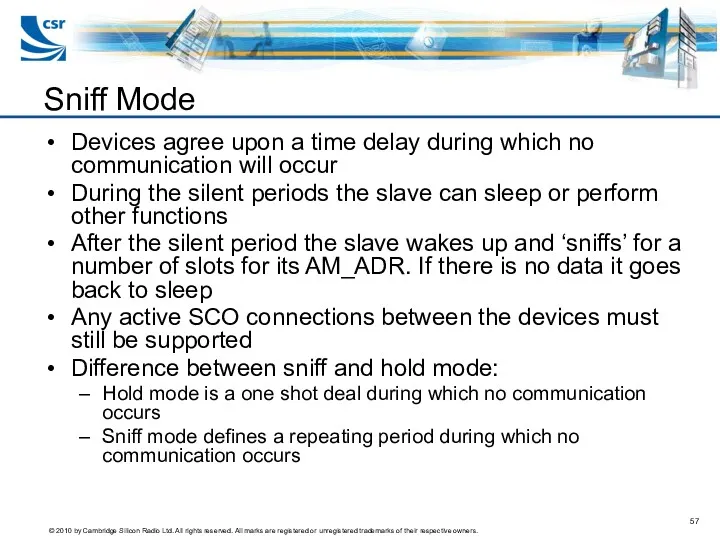 Devices agree upon a time delay during which no communication