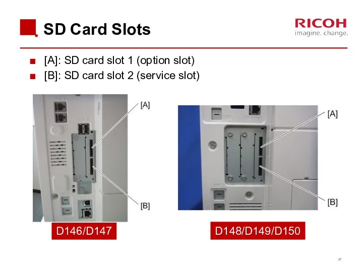 SD Card Slots [A]: SD card slot 1 (option slot)