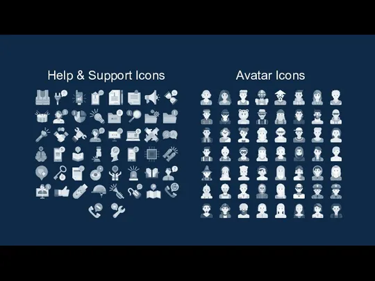 Help & Support Icons Avatar Icons