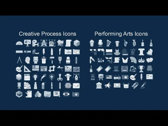 Creative Process Icons Performing Arts Icons