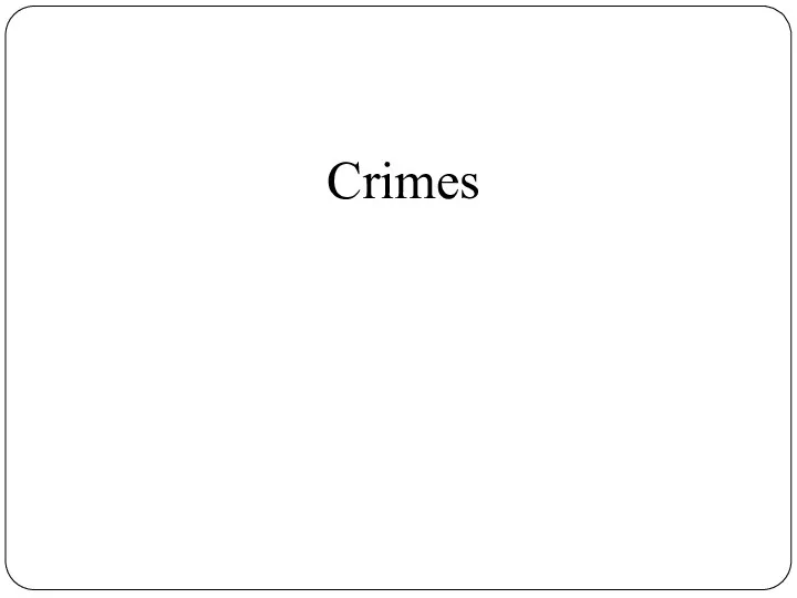 Crimes