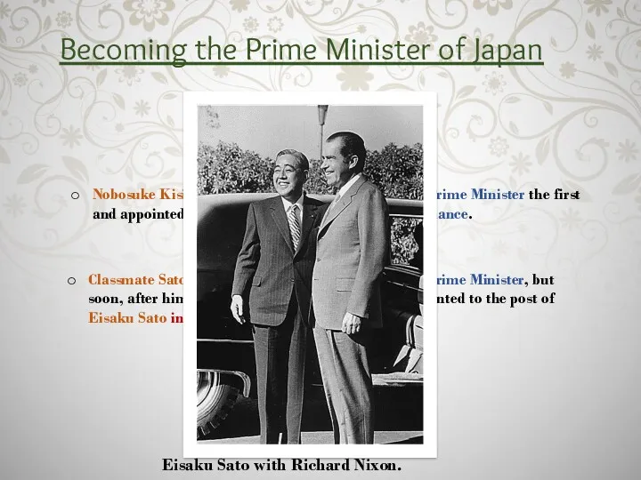 Becoming the Prime Minister of Japan Nobosuke Kisi, a brother