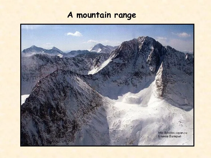 A mountain range