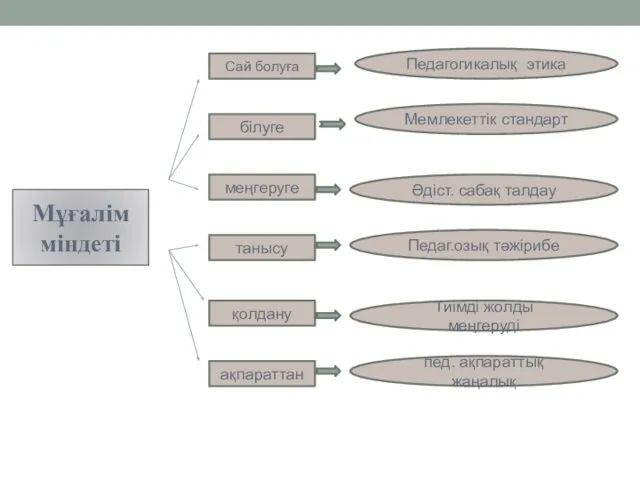 Мұғалім міндеті білуге Сай болуға меңгеруге танысу қолдану ақпараттан Педагогикалық