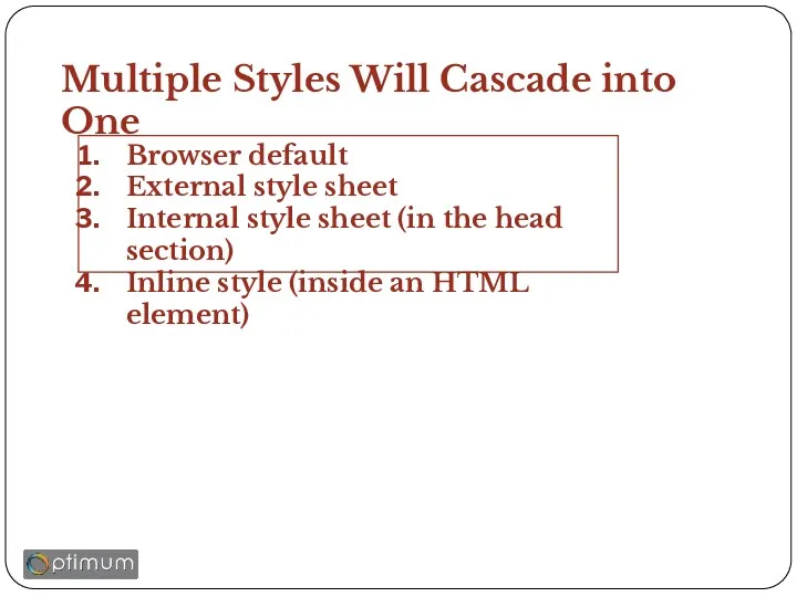 Multiple Styles Will Cascade into One Browser default External style