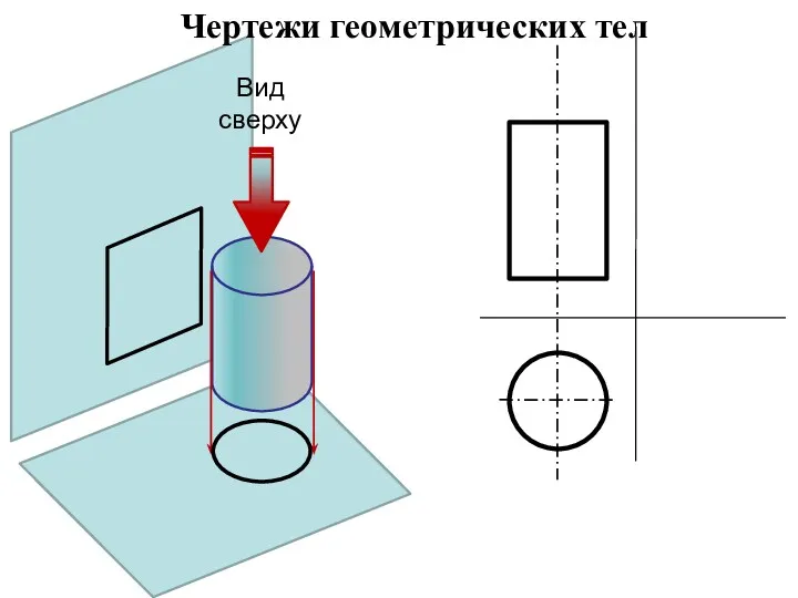 Вид сверху Чертежи геометрических тел