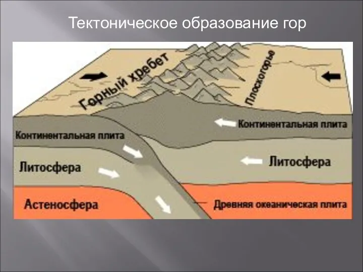 Тектоническое образование гор