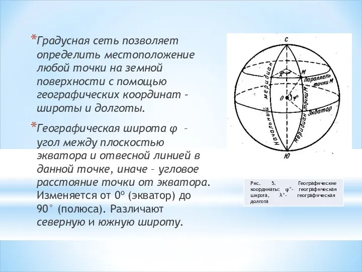 Градусная сеть позволяет определить местоположение любой точки на земной поверхности