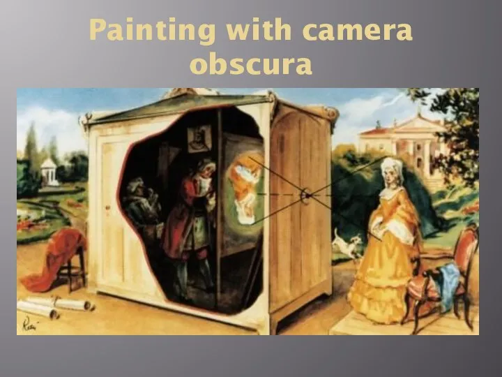 Painting with camera obscura