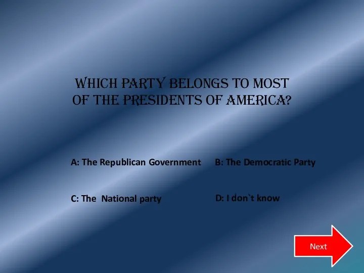 Which party belongs to most of the presidents of America?