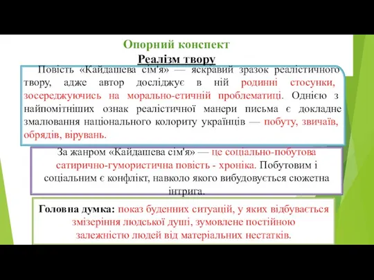 Головна думка: показ буденних ситуацій, у яких відбувається змізеріння людської