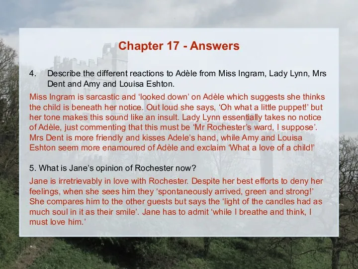 Chapter 17 - Answers 4. Describe the different reactions to