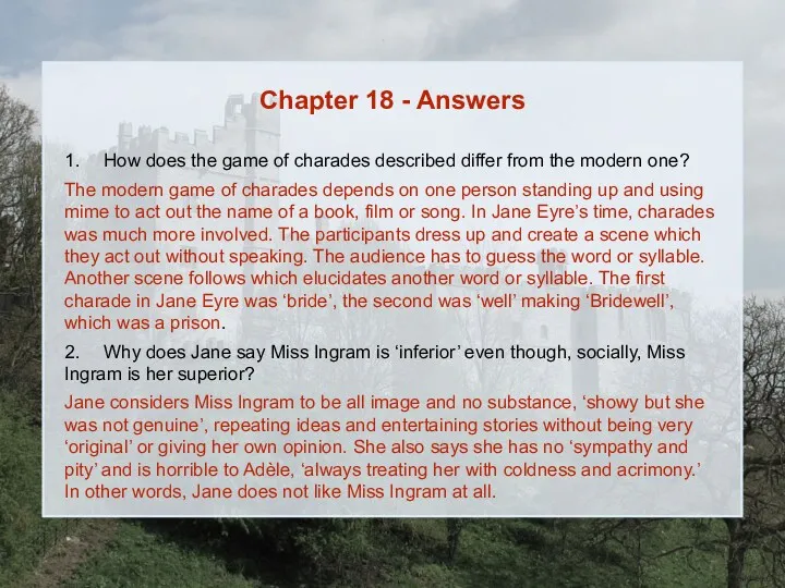 Chapter 18 - Answers 1. How does the game of