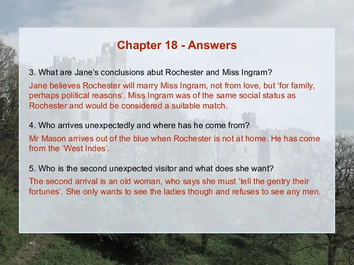 Chapter 18 - Answers 3. What are Jane’s conclusions abut