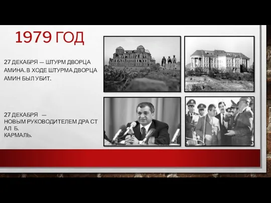 1979 ГОД 27 ДЕКАБРЯ — ШТУРМ ДВОРЦА АМИНА. В ХОДЕ