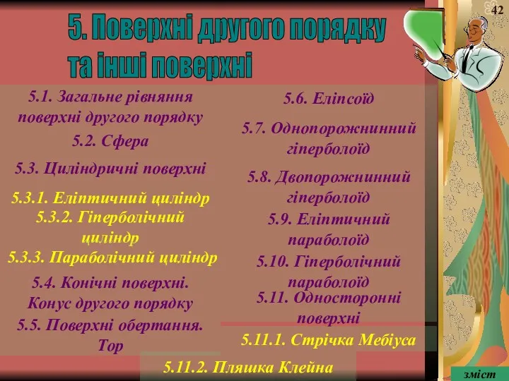 5. Поверхні другого порядку та інші поверхні 5.1. Загальне рівняння