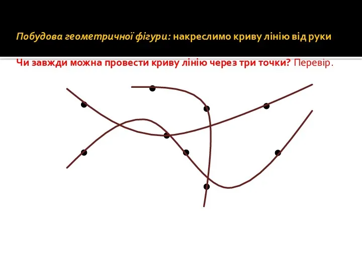 Побудова геометричної фігури: накреслимо криву лінію від руки Чи завжди