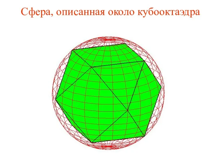 Сфера, описанная около кубооктаэдра