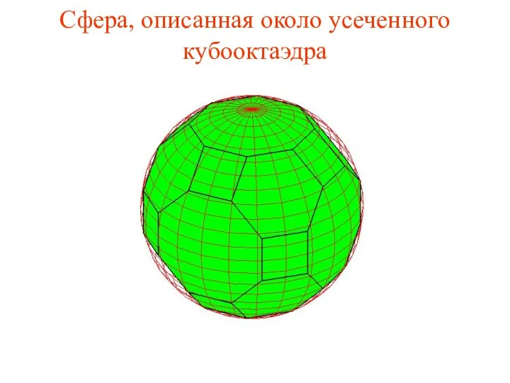 Сфера, описанная около усеченного кубооктаэдра
