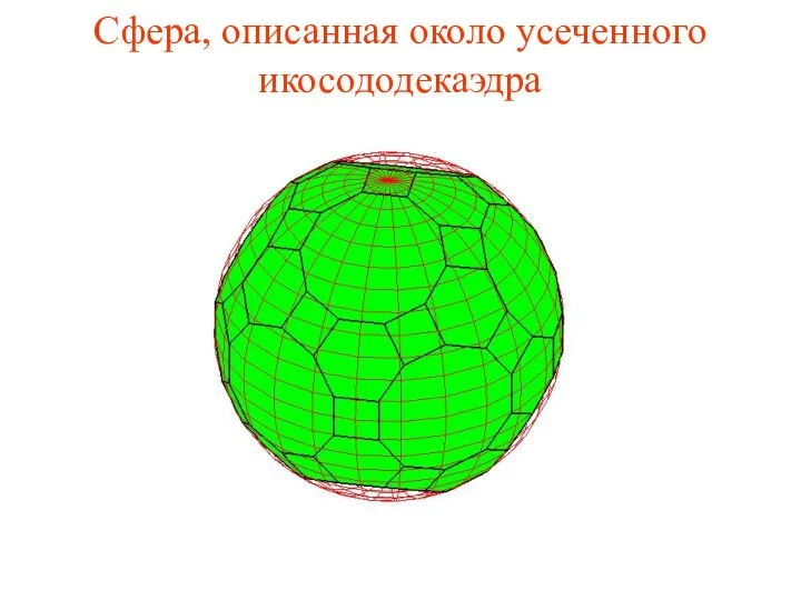 Сфера, описанная около усеченного икосододекаэдра