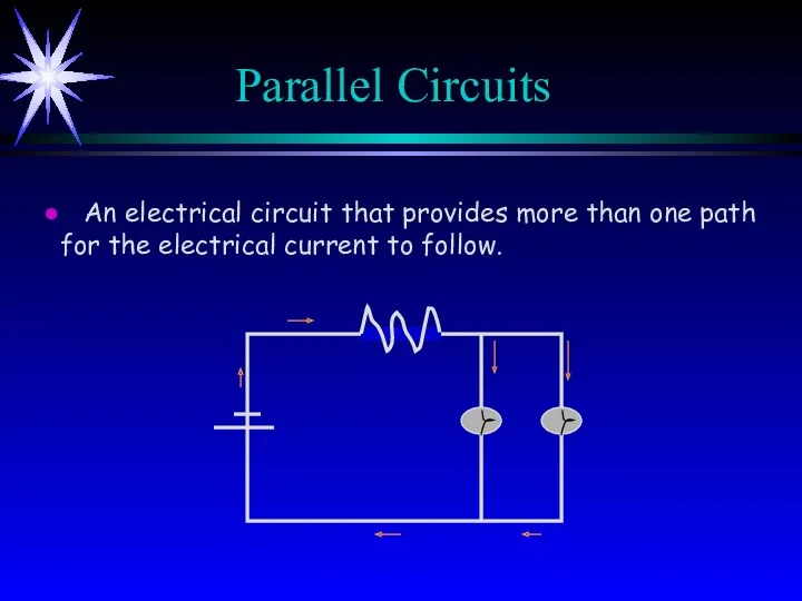 Parallel Circuits An electrical circuit that provides more than one